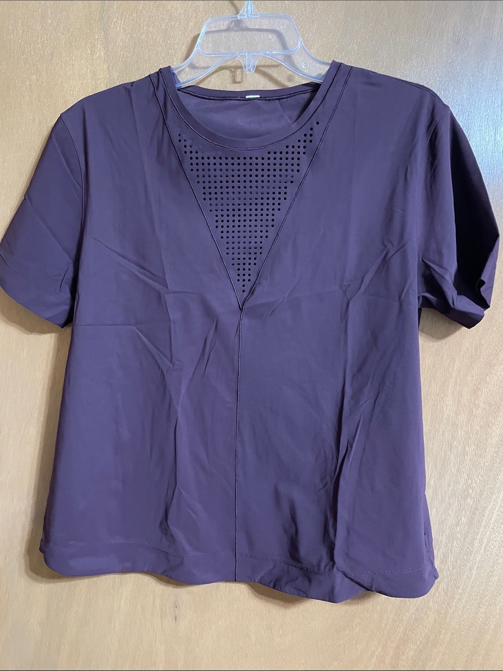 lululemon athletica Plum Short-Sleeve Tee with Perforated V Panel
